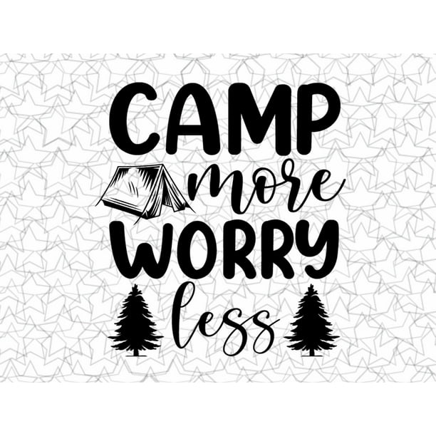 T@G Teardrop Trailer Window Decal Worry Less Camp More T@G Teardrop Trailer Window Decal Worry Less Camp More